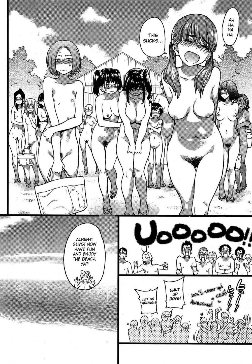 Hentai Manga Comic-Nudist Beach ni Shuugakuryokou de!!-Chapter 1-11